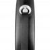 Рулетка для собак Flexi Black Design М 5м/25кг, серая (Лента) 8034002