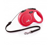 Рулетка для собак Flexi Classic Long M 8м/20кг, червона (Трос) 8022801