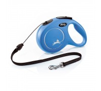 Рулетка для собак Flexi Classic Long M 8м/20кг, синя (Трос) 8022818