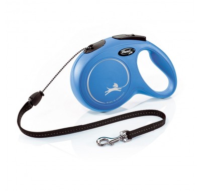 Рулетка для собак Flexi Classic Long M 8м/20кг, синяя (Трос) 8022818