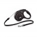 Рулетка для собак Flexi Classic S 5м/12кг, чорна (Трос) 8022528