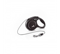 Рулетка для собак Flexi Classic XS 3м/8кг, чорна (Трос) 8022429