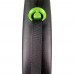 Рулетка для собак Flexi Black Design М 5м/25кг, зелена (Лента) 8034026