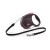 Рулетка для собак Flexi Black Design S 5м/12кг, рожева (Трос) 8033319