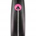 Рулетка для собак Flexi Black Design S 5м/12кг, рожева (Трос) 8033319