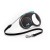 Рулетка для собак Flexi Black Design S 5м/12кг, блакитна (Трос) 8033333