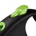 Рулетка для собак Flexi Black Design S 5м/12кг, зелена (Трос) 8033326