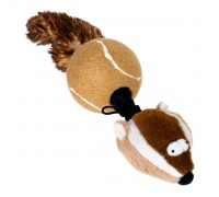 Іграшка для собак GiGwi Catch&Fetch Барсук з 2-ма пищалками, 26 см 75039