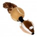 Іграшка для собак GiGwi Catch&Fetch Барсук з 2-ма пищалками, 26 см 75039