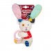 Игрушка для собак GiGwi Plush Заяц с кольцом и пищалкой, 16см 2257