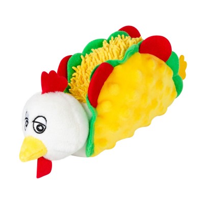 Игрушка для собак GiGwi Foody Friends Куриный Тако с пищалкой, 26 см 2263