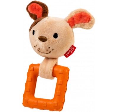 Игрушка для собак GiGwi Suppa Puppa Собачка с пищалкой, 15 см 75032