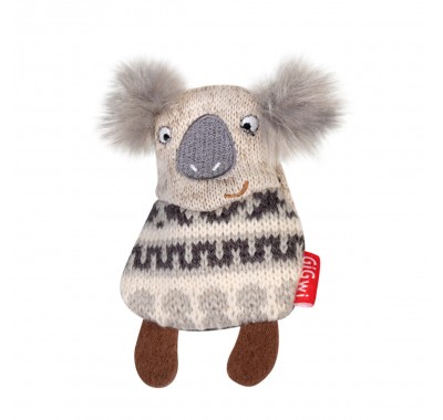 Игрушка для собак GiGwi Plush Коала с пищалкой, 10 см 75012