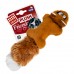 Игрушка для собак GiGwi Plush Белка с 2-мя пищалками, 24 см 75066