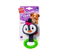 Іграшка для собак GiGwi Suppa Puppa Пінгвін з пищалкою, 15 см 75003