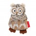 Игрушка для собак GiGwi Plush Сова с пищалкой, 10 см 75036