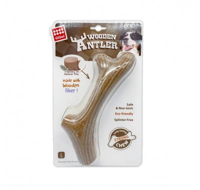 Іграшка для собак GiGwi Wooden Antler д/собак Ріг жувальний , дерево, полімер, L 2343