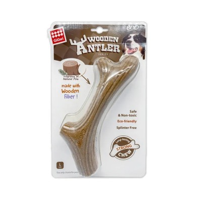 Іграшка для собак GiGwi Wooden Antler д/собак Ріг жувальний , дерево, полімер, L 2343