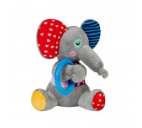 Игрушка для собак GiGwi Plush Слоненок с кольцом и пищалкой, 16 см 2256