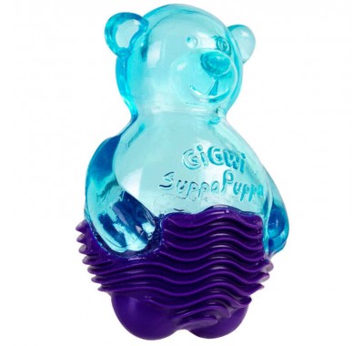 Іграшка для собак GiGwi Suppa Puppa Бегемотик з пищалкою, 9 см 75035