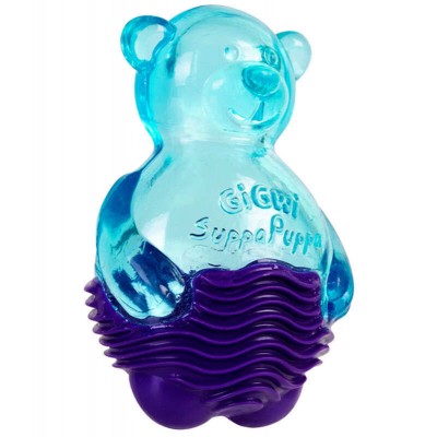 Іграшка для собак GiGwi Suppa Puppa Бегемотик з пищалкою, 9 см 75035