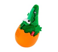 Игрушка для собак GiGwi EGG Крокодил неваляшка с пищалкой, 14 см 2319