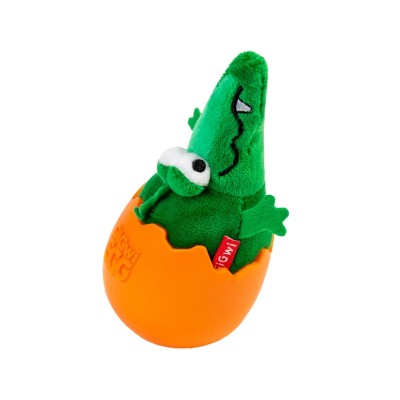 Іграшка для собак GiGwi EGG Крокодил неваляшка з пищалкою, 14 см 2319