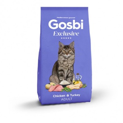 Сухий корм Gosbi Exclusive Cat Chicken & Turkey Adult для дорослих котів з куркою та індичкою 1,5 кг 5681