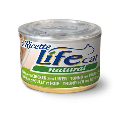 LifeCat (Лайф Кет) "Le Ricette" тунець з куркою та печінкою 150 г 102321