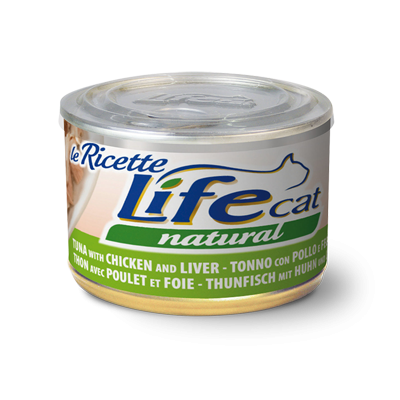 LifeCat "Le Ricette" тунець з куркою та печінкою 150 г 102321