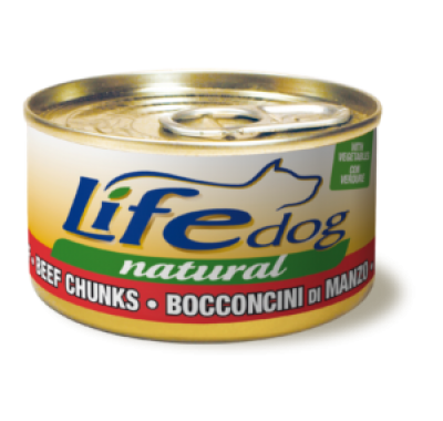 LifeDog (Лайф Дог) кусочки говядины с овощами 90 г 20015