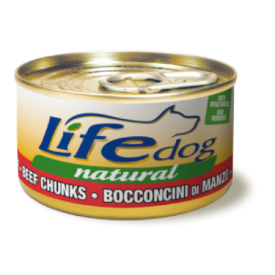 LifeDog шматочки яловичини з овочами 90 г 20015