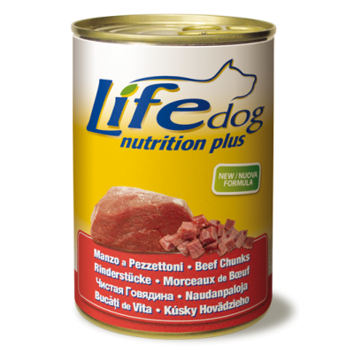 LifeDog "Nutrition Plus" шматочки яловичини 400 г