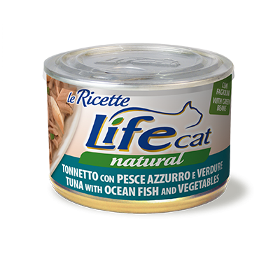 LifeCat (Лайф Кет) "Le Ricette" тунець з океанічною рибою та овочами 150 г 102421