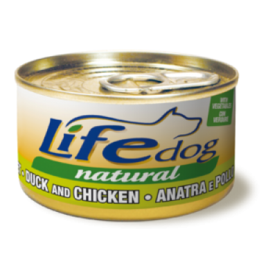 LifeDog качка з куркою та овочами 90 г 20019