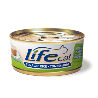 LifeCat "Tuna and Rice" тунець з рисом та кальмарами 170 г