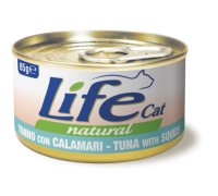 LifeCat тунец с кальмарами 85 г 110132