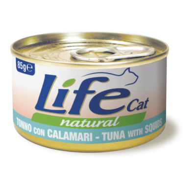 LifeCat (Лайф Кет) тунець з кальмарами 85 г 110132