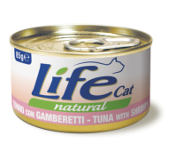 LifeCat тунец с креветками 85 г 110112