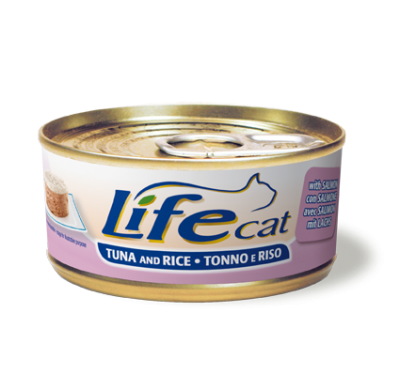 LifeCat (Лайф Кет) "Tuna and Rice" тунець з рисом та лососем 170 г