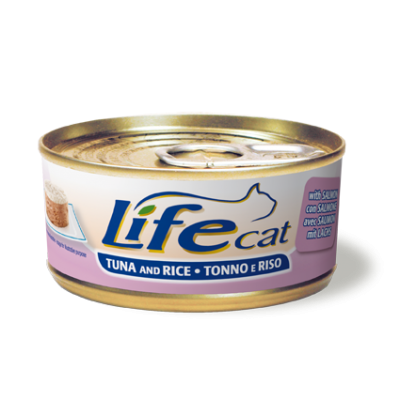 LifeCat "Tuna and Rice" тунець з рисом та лососем 170 г