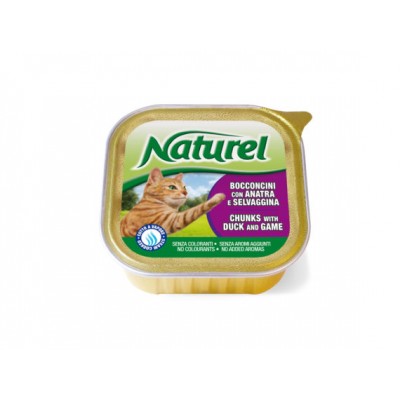 Naturel Alutray Cat шматочки качки з дичиною 100 г