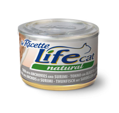 LifeCat (Лайф Кет) "Le Ricette" тунець з анчоусами та сурімі 150 г 102331