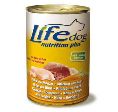 LifeDog (Лайф Дог) "Nutrition Plus" курица с говядиной 400 г