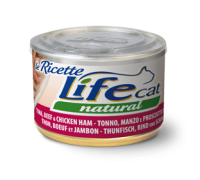 LifeCat "Le Ricette" тунець з яловичиною та шинкою 150 г