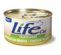 LifeCat філе курки з качкою 85 г 110131