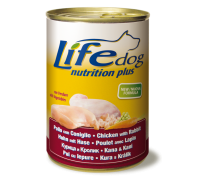 LifeDog "Nutrition Plus" курица с кроликом 400 г