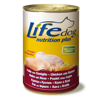 LifeDog (Лайф Дог) "Nutrition Plus" курка з кроликом 400 г