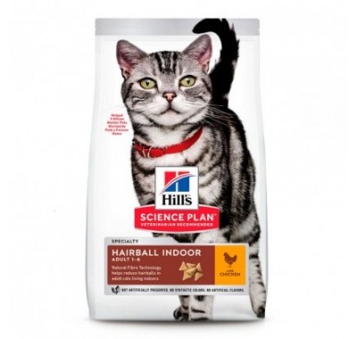 Hill's SP Feline Adult Indoor&amp;Hairball з куркою 3 кг