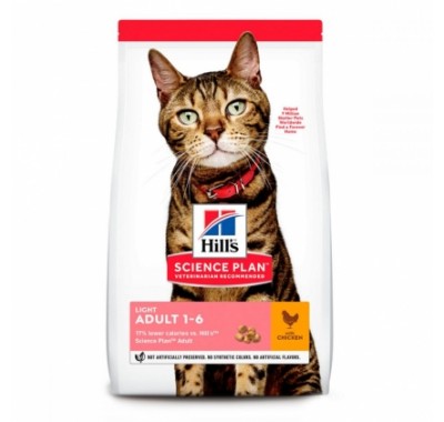 Hill's SP Feline Adult Light с курицей 1,5 кг